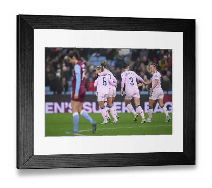 Framed Print : Jordan Nobbs Scores: Aston Villa vs. Arsenal, Barclays Women's Super League (December 2022)