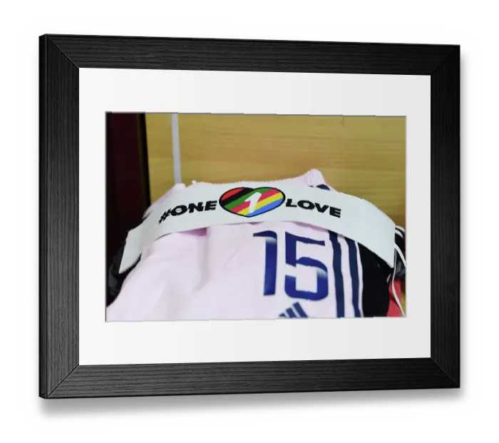 Framed Print : Arsenal's Katie McCabe Displays One Love Captain's Armband Ahead of Aston Villa Match Framed Print : Arsenal's Katie McCabe Displays One Love Captain's Armband Ahead of Aston Villa Match