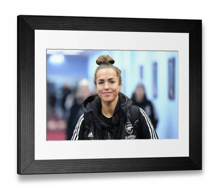 Framed Print : Arsenal Women's Squad Arrival at Villa Park Ahead of Aston Villa Clash (Aston Villa Women vs Arsenal Women, Barclays FA WSL 2022-23)