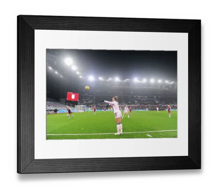 Framed Print : Steph Catley in Action: Arsenal vs. Aston Villa - Barclays Women's Super League Framed Print : Steph Catley in Action: Arsenal vs. Aston Villa - Barclays Women's Super League