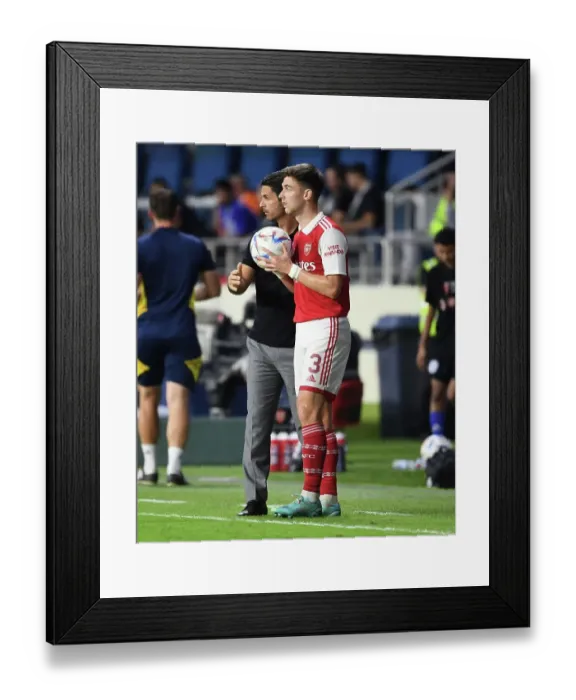 Framed Print : Arsenal's Arteta and Tierney in Action Against AC Milan at the Dubai Super Cup, 2022 Framed Print : Arsenal's Arteta and Tierney in Action Against AC Milan at the Dubai Super Cup, 2022