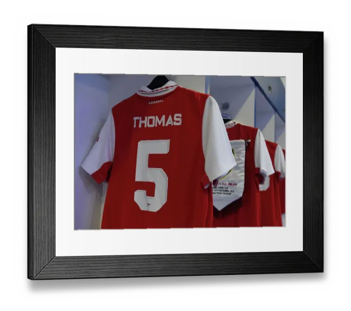 Framed Print : Arsenal FC: Preparing for Battle against AC Milan - A Glimpse into the Arsenal Dressing Room, Dubai 2022 Framed Print : Arsenal FC: Preparing for Battle against AC Milan - A Glimpse into the Arsenal Dressing Room, Dubai 2022