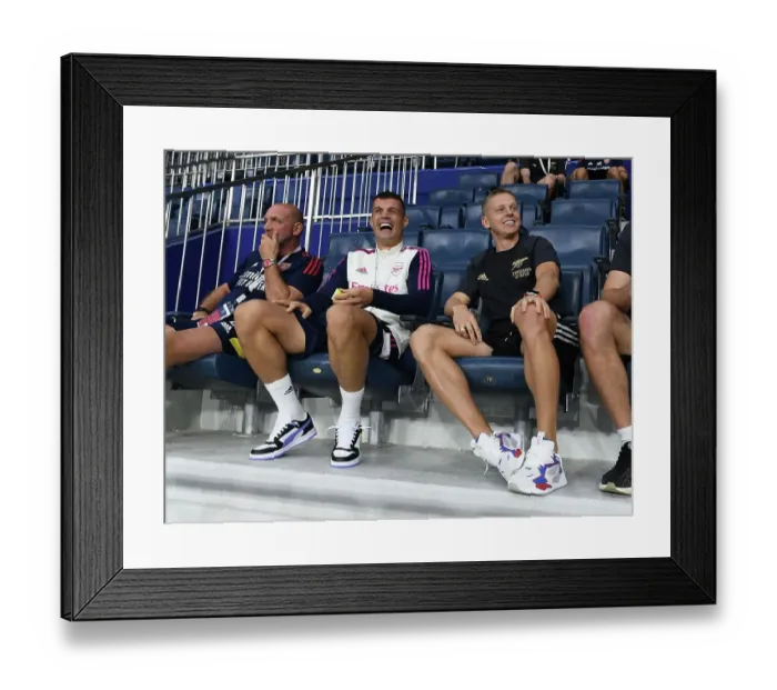 Framed Print : Arsenal vs AC Milan: Clash in Dubai, 2022-23