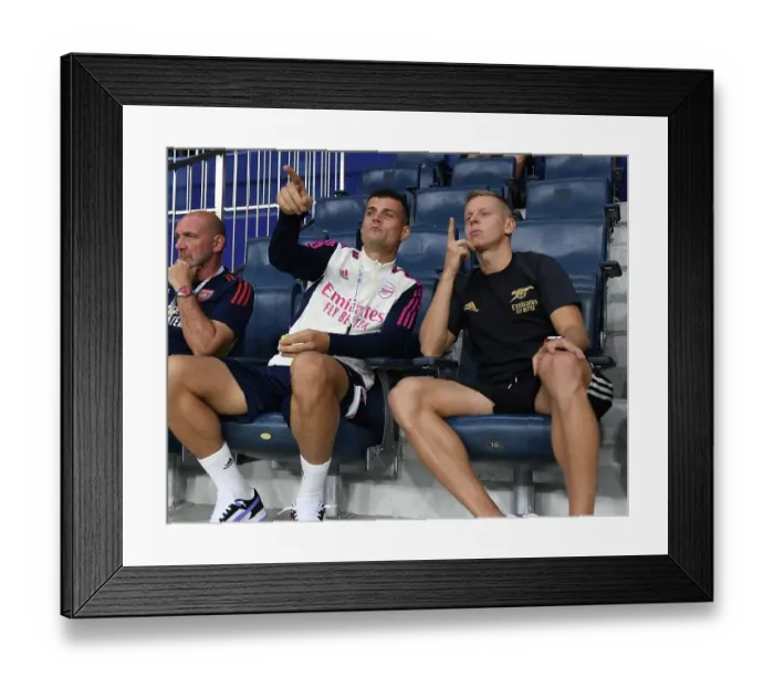 Framed Print : Arsenal vs AC Milan: Clash in Dubai, 2022-23