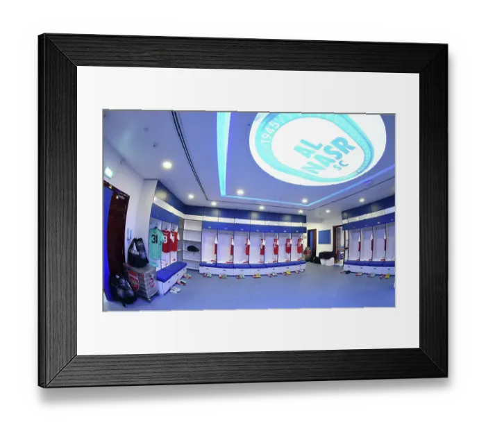 Framed Print : Arsenal FC: Pre-Match Huddle in Dubai Super Cup Against AC Milan, 2022-23