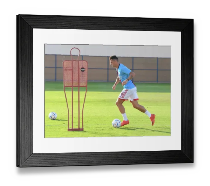 Framed Print : Granit Xhaka Gears Up: Arsenal FC's Training Session Before Arsenal vs AC Milan, Dubai Super Cup 2022-23