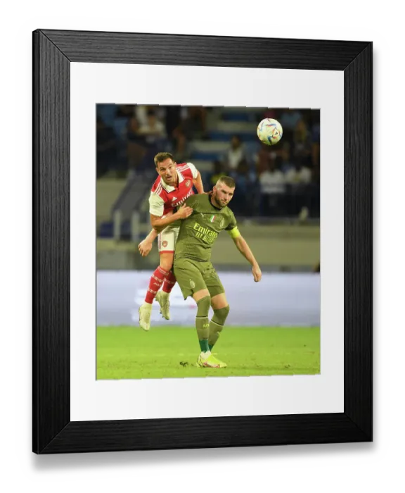 Framed Print : Arsenal vs AC Milan: Dubai Super Cup Showdown, 2022 Framed Print : Arsenal vs AC Milan: Dubai Super Cup Showdown, 2022