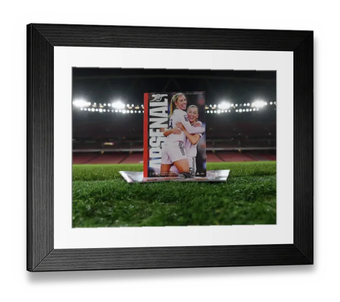 Framed Print : Arsenal's Kim Little: Pre-Match Focus Ahead of Champions League Clash vs Olympique Lyonnais (2022-23)