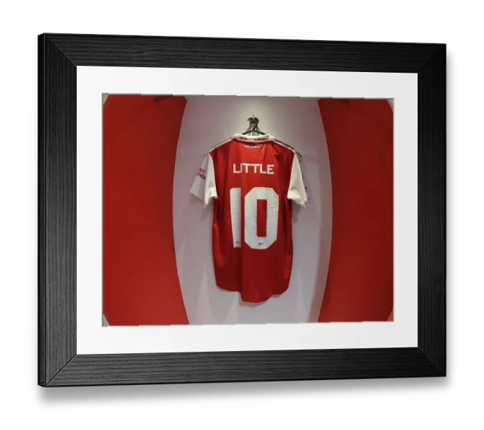 Framed Print : Arsenal FC: Kim Little's Focus Before UWCL Showdown Against Olympique Lyonnais