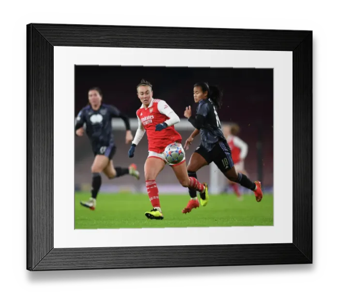 Framed Print : Arsenal vs. Olympique Lyonnais: A Champions League Showdown at Emirates Stadium (December 2022) Framed Print : Arsenal vs. Olympique Lyonnais: A Champions League Showdown at Emirates Stadium (December 2022)