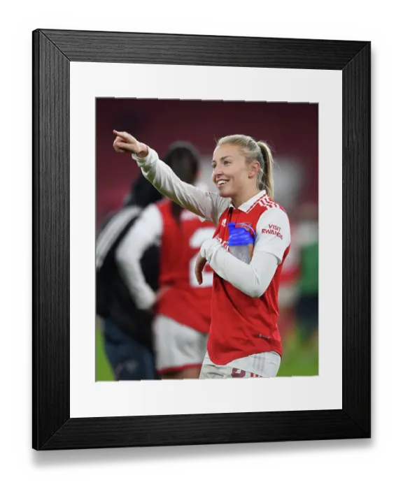 Framed Print : Arsenal FC: Kim Little's Focused Preparation Before Arsenal vs. Olympique Lyonnais, UEFA Women's Champions League (2022-23) Framed Print : Arsenal FC: Kim Little's Focused Preparation Before Arsenal vs. Olympique Lyonnais, UEFA Women's Champions League (2022-23)