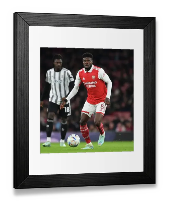 Framed Print : Thomas Partey's Emirates Showdown: Arsenal vs Juventus (2022-23)