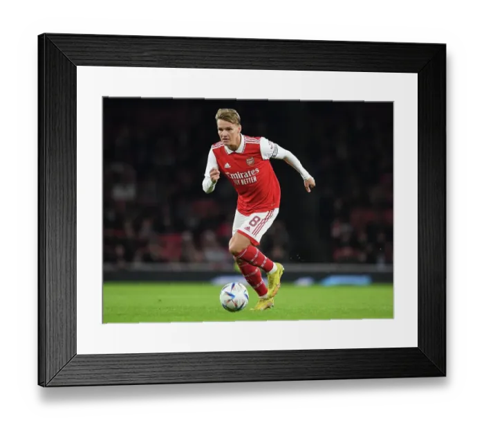 Framed Print : Martin Odegaard's Brilliant Performance: Arsenal Outshines Juventus (2022-23) Framed Print : Martin Odegaard's Brilliant Performance: Arsenal Outshines Juventus (2022-23)