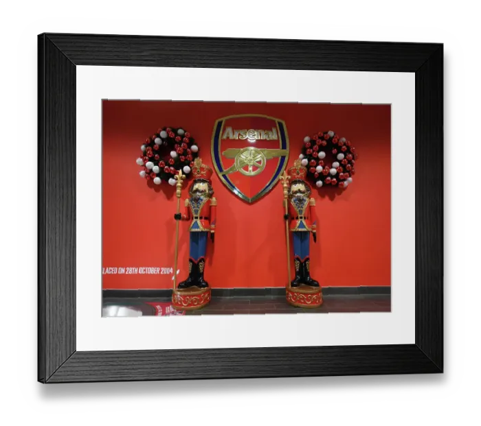 Framed Print : Arsenal's Emirates Stadium Aglow with Festive Decorations for Arsenal vs Juventus Match Framed Print : Arsenal's Emirates Stadium Aglow with Festive Decorations for Arsenal vs Juventus Match