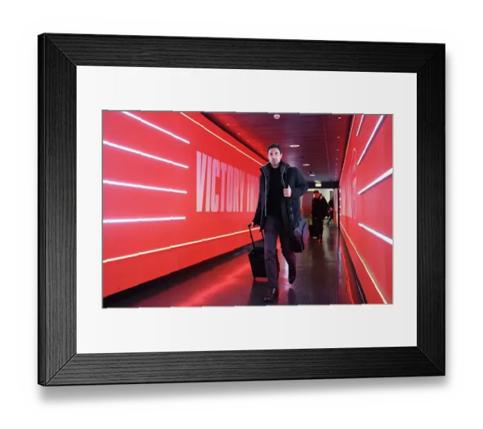 Framed Print : Arsenal vs Juventus: Mikel Arteta Before Friendly Clash at Emirates Stadium (2022-23)