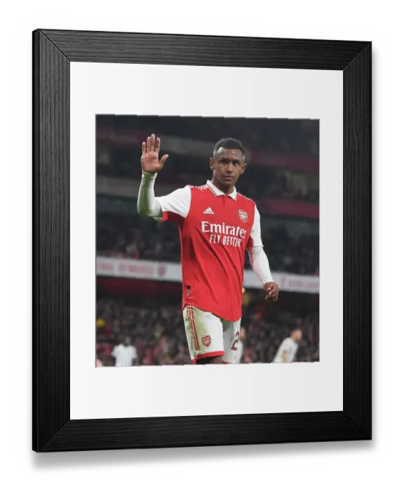 Framed Print : Marquinhos in Action: Arsenal vs Juventus (2022-23) at Emirates Stadium