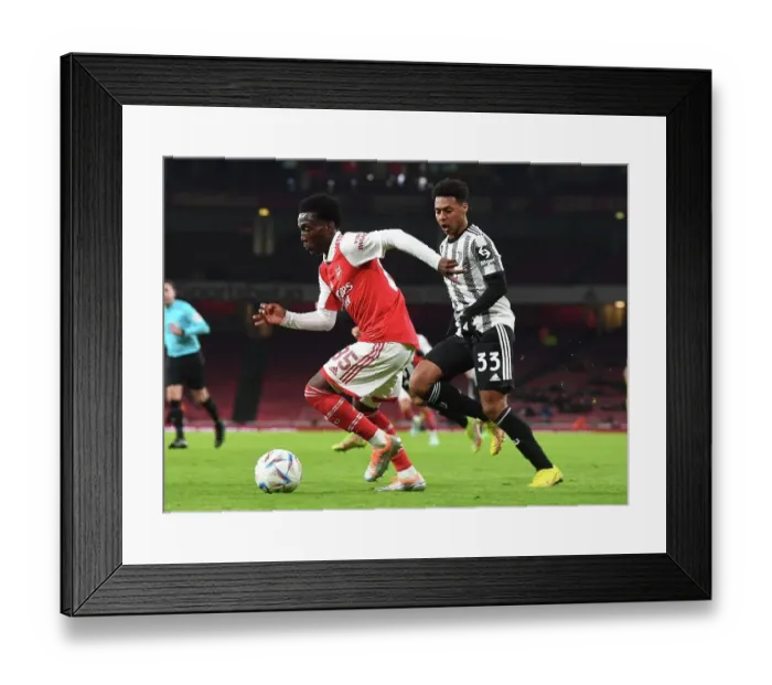 Framed Print : Arsenal vs Juventus: Clash at Emirates Stadium (2022-23)