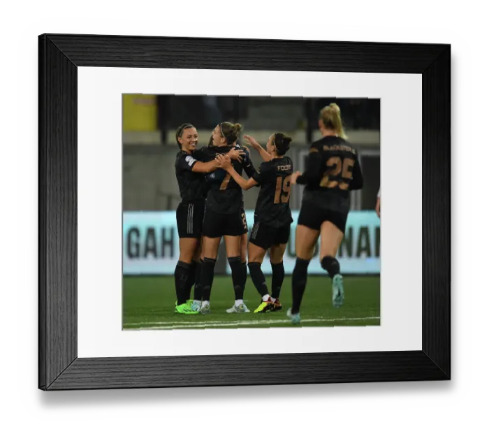 Framed Print : Frida Maanum Scores First Goal: Arsenal Women's UEFA Champions League Victory over FC Zurich