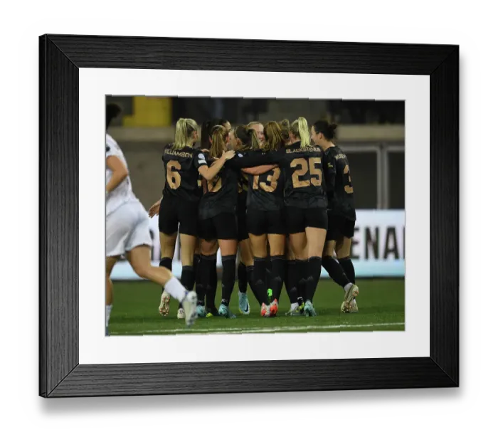 Framed Print : Arsenal Women Triumph Over FC Zurich in UEFA Women's Champions League Group C Match: Frida Maanum Scores First Goal