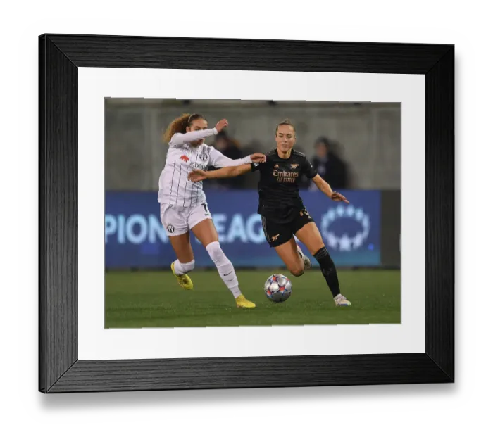Framed Print : Arsenal Women vs. FC Zurich Frauen: Group C - UEFA Women's Champions League Clash in Schaffhausen Framed Print : Arsenal Women vs. FC Zurich Frauen: Group C - UEFA Women's Champions League Clash in Schaffhausen