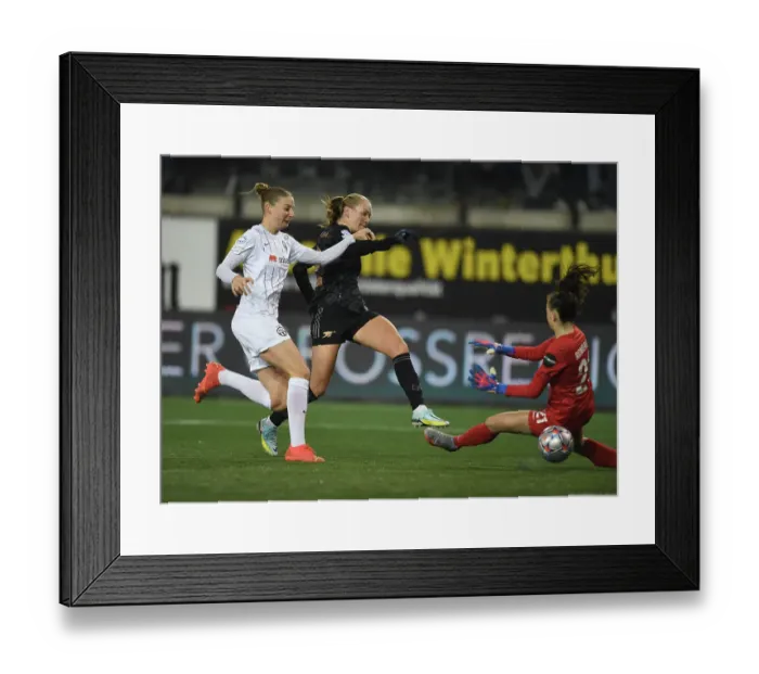 Framed Print : Arsenal Women Triumph Over FC Zurich in UEFA Champions League Group C Match: Frida Maanum Scores Third Goal Framed Print : Arsenal Women Triumph Over FC Zurich in UEFA Champions League Group C Match: Frida Maanum Scores Third Goal