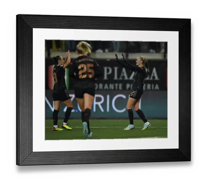 Framed Print : Arsenal Women's Historic Champions League Victory: Frida Maanum's Game-Winning Goal vs. FC Zurich Framed Print : Arsenal Women's Historic Champions League Victory: Frida Maanum's Game-Winning Goal vs. FC Zurich