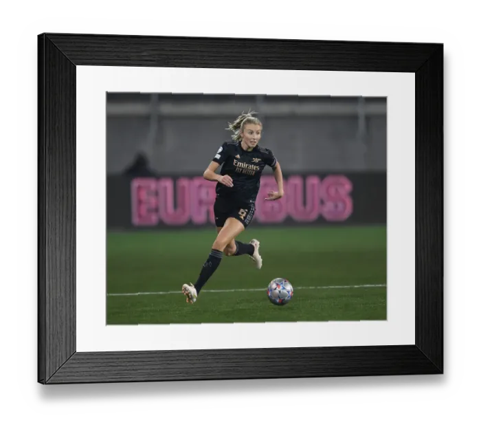Framed Print : Arsenal Women Battle FC Zurich in UEFA Champions League Showdown