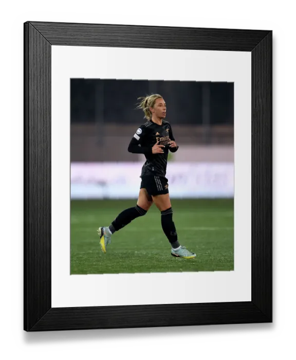 Framed Print : Arsenal Women Take on FC Zurich in UEFA Champions League Clash