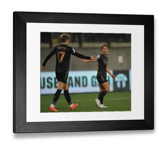 Framed Print : Arsenal Women Crush FC Zürich with Nine Goals in UEFA Women's Champions League
