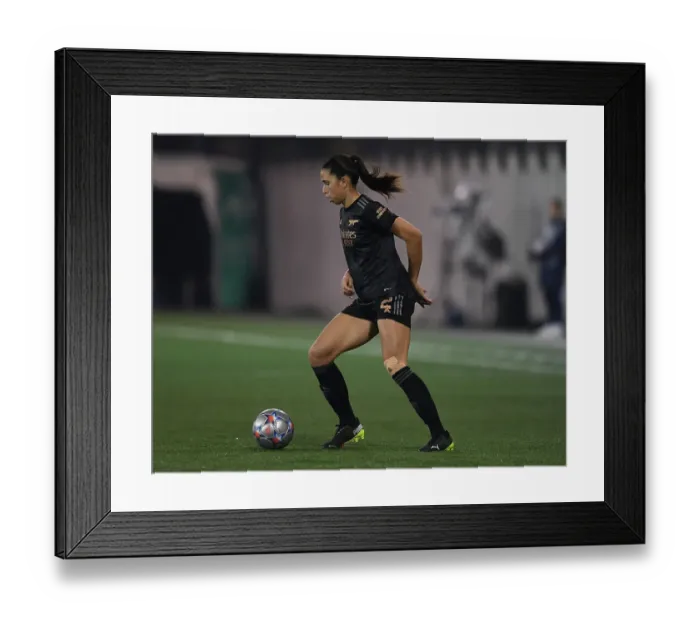 Framed Print : Arsenal Women Battle FC Zurich in UEFA Champions League Showdown
