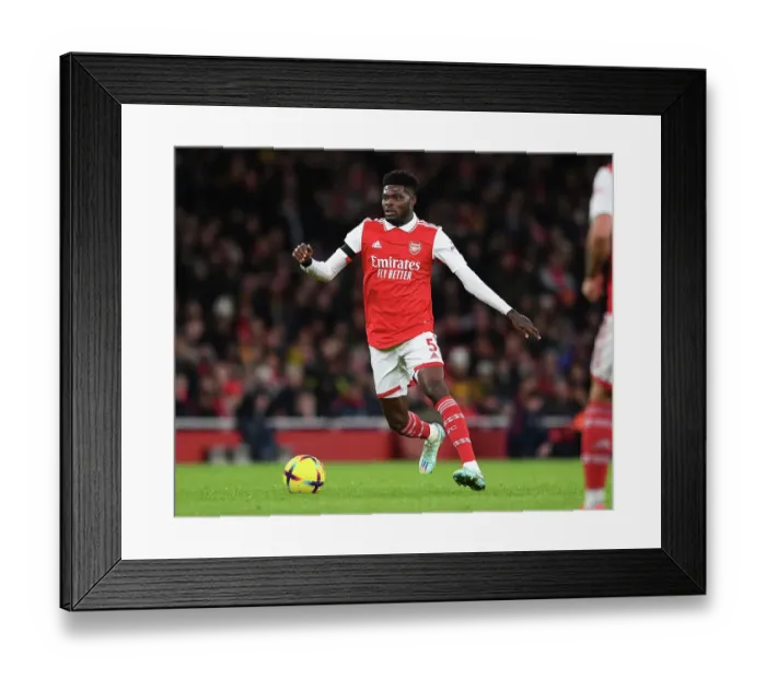 Framed Print : Thomas Partey in Action: Arsenal vs. West Ham United, Premier League 2022-23
