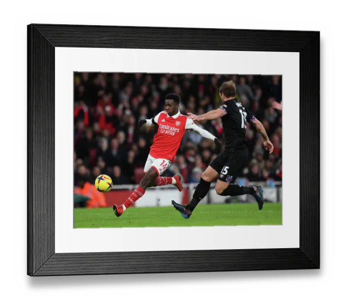 Framed Print : Eddie Nketiah's Star Performance: Arsenal Triumphs Over West Ham United on Christmas Day Framed Print : Eddie Nketiah's Star Performance: Arsenal Triumphs Over West Ham United on Christmas Day