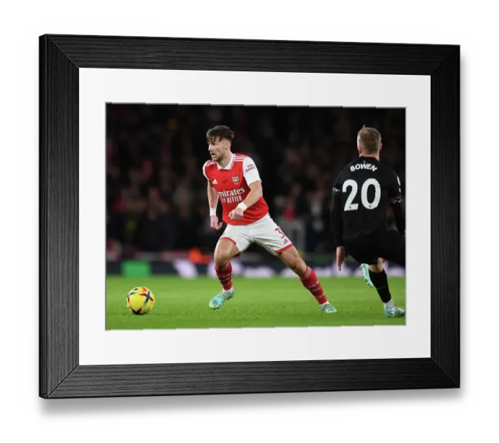 Framed Print : Arsenal's Kieran Tierney in Action: Arsenal vs. West Ham United, Premier League 2022-23 Framed Print : Arsenal's Kieran Tierney in Action: Arsenal vs. West Ham United, Premier League 2022-23