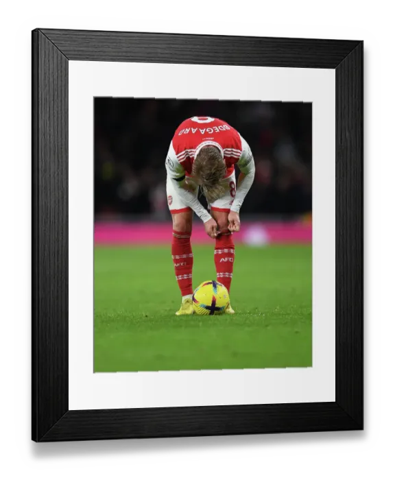 Framed Print : Martin Odegaard Shines: Arsenal's Holiday Triumph Over West Ham United