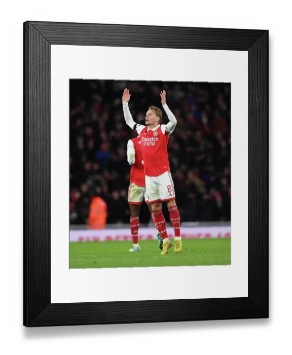 Framed Print : Martin Odegaard's Standout Display: Arsenal Triumphs Over West Ham United in Holiday Clash Framed Print : Martin Odegaard's Standout Display: Arsenal Triumphs Over West Ham United in Holiday Clash