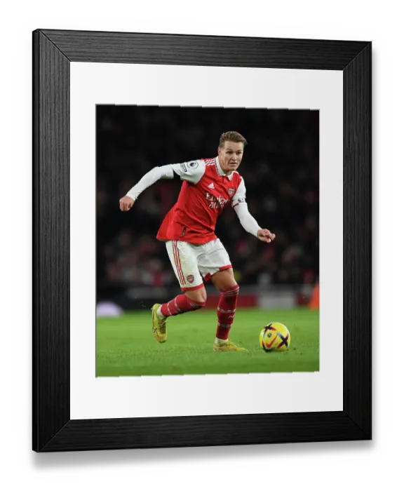 Framed Print : Arsenal's Martin Odegaard Shines in Christmas Showdown Against West Ham United Framed Print : Arsenal's Martin Odegaard Shines in Christmas Showdown Against West Ham United
