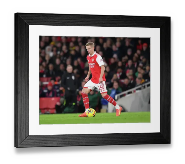 Framed Print : Arsenal's Zinchenko Shines in Holiday Showdown Against West Ham United