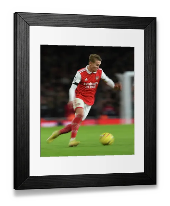 Framed Print : Martin Odegaard Shines: Arsenal's Dominant Performance Against West Ham United