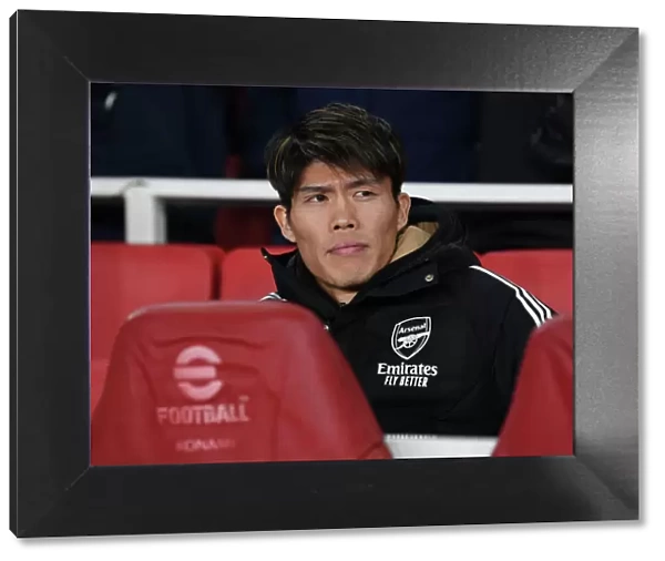 Arsenal's Tomiyasu Gears Up for Arsenal v West Ham Clash (2022-23)