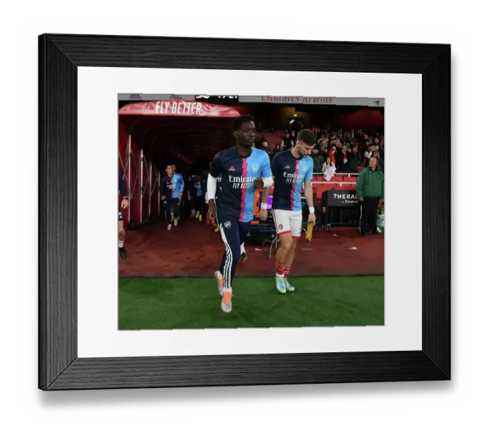 Framed Print : Arsenal FC vs West Ham United: Amaro Cozier-Duberry Pre-Match Focus (2022-23)