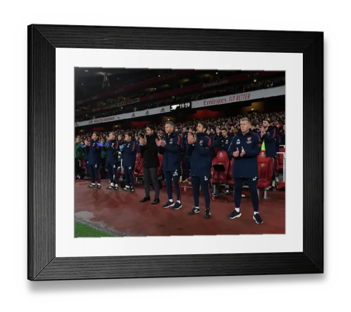 Framed Print : Arsenal Manager Mikel Arteta and His Team Prepare for West Ham United Clash in the Premier League (2022-23) Framed Print : Arsenal Manager Mikel Arteta and His Team Prepare for West Ham United Clash in the Premier League (2022-23)