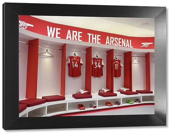 Arsenal Changing Room Before Arsenal v West Ham United - Premier League 2022-23