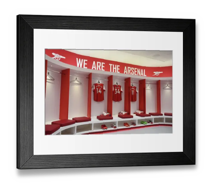 Framed Print : Arsenal Changing Room Before Arsenal v West Ham United - Premier League 2022-23 Framed Print : Arsenal Changing Room Before Arsenal v West Ham United - Premier League 2022-23