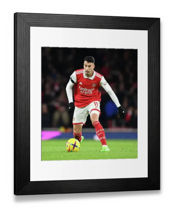 Framed Print : Arsenal's Martinelli Shines in Christmas Showdown: Arsenal FC vs West Ham United, Premier League 2022-23
