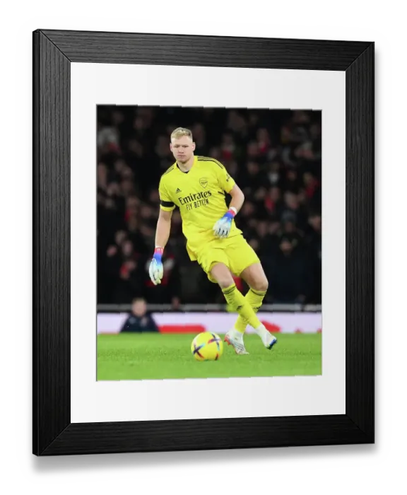 Framed Print : Arsenal vs. West Ham: Aaron Ramsdale in Action at the Emirates Stadium, Premier League 2022-23
