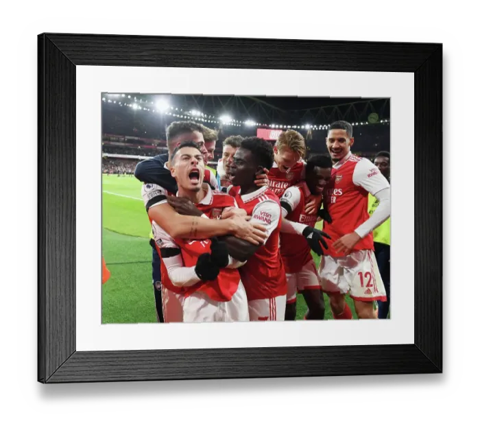 Framed Print : Arsenal United: Martinelli's Goal Ignites Unforgettable Team Celebration vs. West Ham, Premier League 2022-23 Framed Print : Arsenal United: Martinelli's Goal Ignites Unforgettable Team Celebration vs. West Ham, Premier League 2022-23