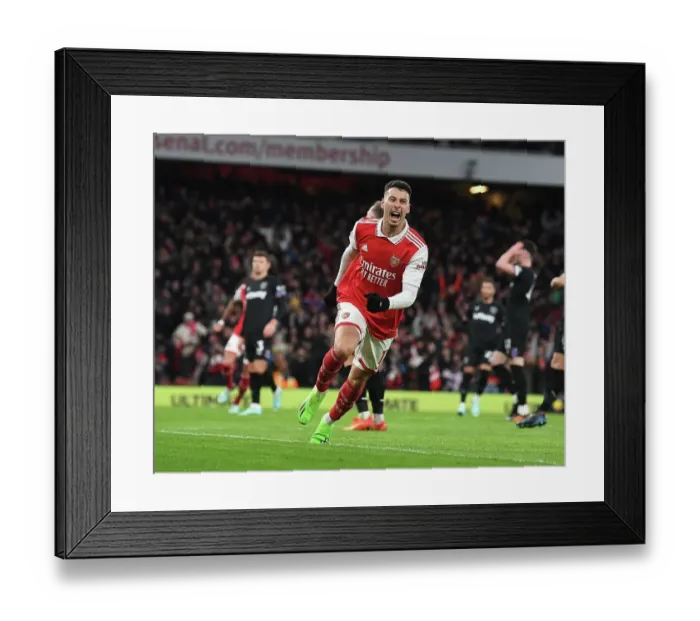 Framed Print : Martinelli's Brace: Arsenal Triumphs Over West Ham in Premier League Battle Framed Print : Martinelli's Brace: Arsenal Triumphs Over West Ham in Premier League Battle