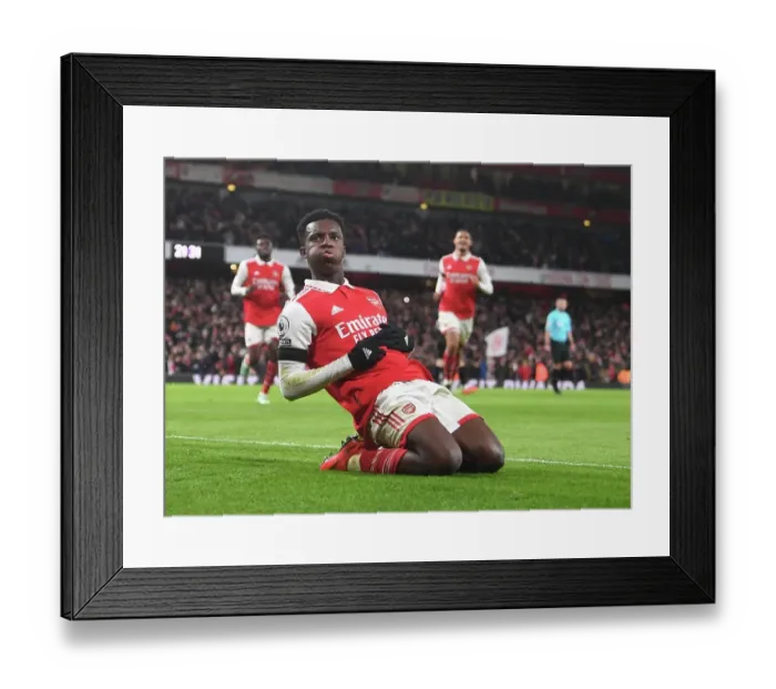 Framed Print : Arsenal's Nketiah Scores Second Goal in Arsenal's Victory over West Ham United (2022-23) Framed Print : Arsenal's Nketiah Scores Second Goal in Arsenal's Victory over West Ham United (2022-23)