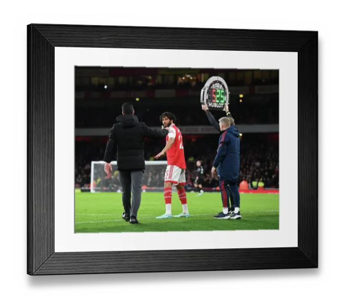 Framed Print : Arsenal Manager Mikel Arteta with Mo Elneny: Arsenal v West Ham United, Premier League 2022-23 Framed Print : Arsenal Manager Mikel Arteta with Mo Elneny: Arsenal v West Ham United, Premier League 2022-23