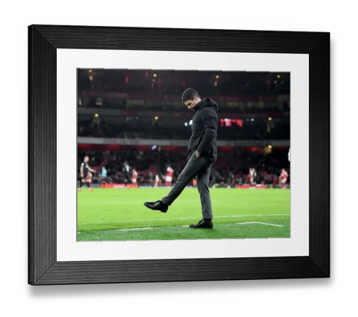 Framed Print : Mikel Arteta Leads Arsenal in Battle Against West Ham at Emirates Stadium Framed Print : Mikel Arteta Leads Arsenal in Battle Against West Ham at Emirates Stadium